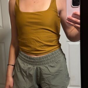 Fabletics Mustard Yellow Square neck